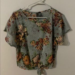 Dressy floral blouse